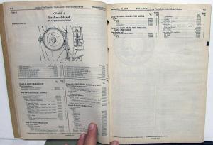1937 DeSoto Passenger Car Preliminary Parts List Book Catalog S3 Models Original