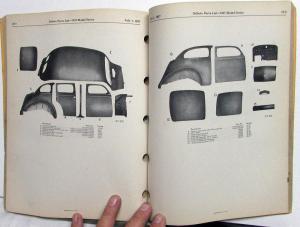 1937 DeSoto Passenger Car Parts List Book Catalog S3 Models Original