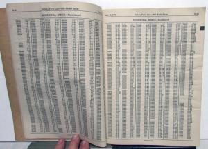 1936 DeSoto Passenger Car Parts List Book Catalog S1 & S2 Models Original