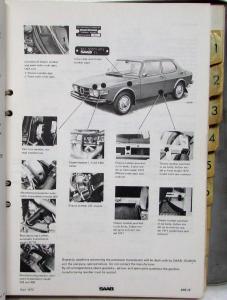 1969-1974 Saab 99 Service Shop Repair Manual
