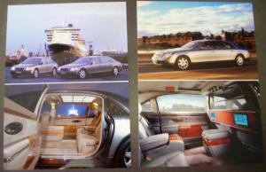 2004 Maybach Media Press Kit Paris International Motor Show Model 57 62 Limo