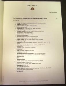 2004 Maybach Media Press Kit Paris International Motor Show Model 57 62 Limo