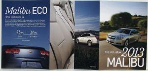 2013 Chevrolet Malibu Sales Brochure and Small Sales Folder