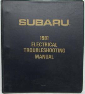 1981 Subaru Electrical Troubleshooting Manual and 1982 Supplement