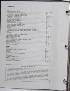 1981 Subaru Electrical Troubleshooting Manual and 1982 Supplement