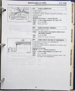 1997 Subaru Legacy Service Shop Repair Manual Supplement - ABS 5.3i