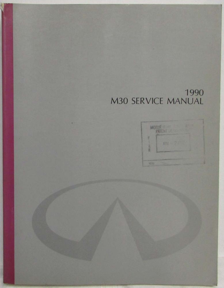 1990 Infiniti M30 Service Shop Repair Manual