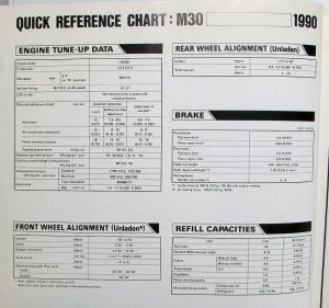 1990 Infiniti M30 Service Shop Repair Manual