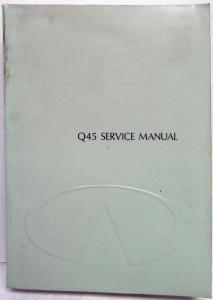 1990 Infiniti Q45 Service Shop Repair Manual - Glovebox Edition