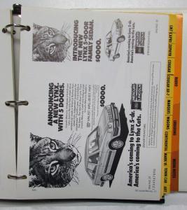 1982 Lincoln Mercury Dealer Advertising Cougar XR7 Mark VI Town Car Continental