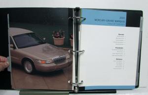 2001 Mercury Product Portfolio Sable Cougar Grand Marquis Villager Mountaineer