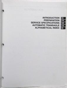 2001 Toyota Automatic Transaxle Service Repair Manual U241E US & CA RAV4 RM815U