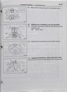 2001 Toyota Automatic Transaxle Service Repair Manual U241E US & CA RAV4 RM815U