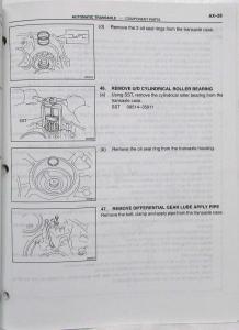 2001 Toyota Automatic Transaxle Service Repair Manual U241E US & CA RAV4 RM815U
