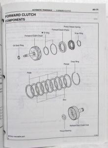 2001 Toyota Automatic Transaxle Service Repair Manual U241E US & CA RAV4 RM815U