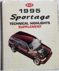 1995 Kia Sportage Technical Highlights Supplement