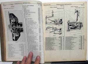 1938 Chrysler Dealer Parts List Book Catalog C18 C19 C20 Original