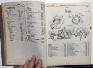 1938 Chrysler Dealer Parts List Book Catalog C18 C19 C20 Original