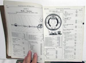 1939 Chrysler Dealer Parts List Book Catalog C22 C23 C24 Royal Windsor Imperial