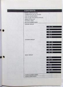 1998 Kia Sephia Parts Book Catalog - Final March - Model Year 1995.5-1997