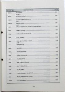 1997 Kia Sportage Parts Book Catalog - Revised February - Model Year 1995-1997