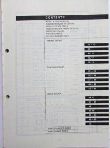 1998 Kia Sportage Parts Book Catalog - Revised September - Model Year 1998 1999