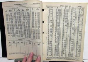 1941 Chrysler Plymouth Dodge DeSoto Dealer Parts Price List Book Car & Truck