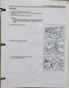 1994 Kia Sportage Service Shop Repair Manual
