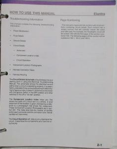 1994 Hyundai Elantra Electrical Troubleshooting Manual