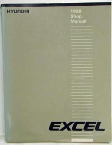 1988 Hyundai Excel Service Shop Repair Manual