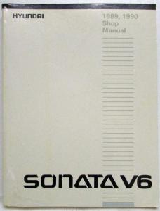 1989-1990 Hyundai Sonata V6 Service Shop Repair Manual
