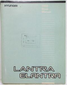 1992 Hyundai Lantra/Elantra Service Shop Repair Manual