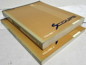 1992 Hyundai Scoupe Service Shop Repair Manual - 2 Volume Set