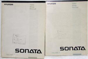 1992 Hyundai Sonata Service Shop Repair Manual - 2 Volume Set