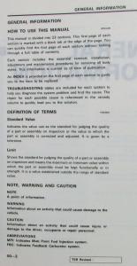 1992 Hyundai Excel Service Shop Repair Manual - 2 Volume Set