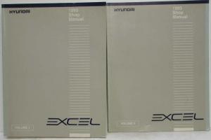 1993 Hyundai Excel Service Shop Repair Manual - 2 Volume Set