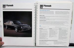 1982 Chrysler Plymouth Dodge Fleet Buyers Reliant GranFury Challenger Ramcharger