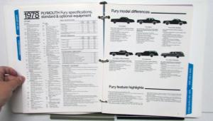 1978 Chrysler Plymouth Dodge Fleet Corp Car Trucks Fury Charger Ramcharger Aspen