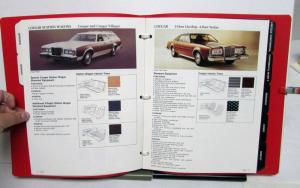 1977 Ford Lincoln Mercury Fleet Buyers Guide Cougar Marquis Continental Mark V