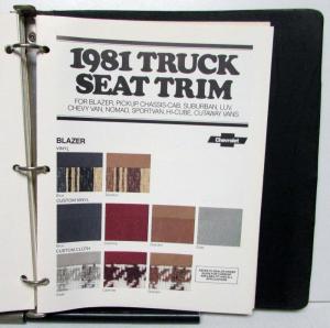 1981 Chevrolet Fleet Buyers Guide Camaro Chevette Monte Carlo Trucks