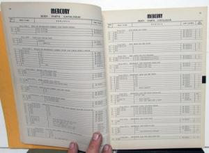 1951 Mercury Dealer Body Parts Catalog Book Standard DeLuxe Custom Orig