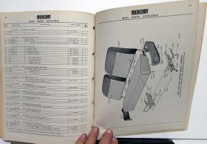 1951 Mercury Dealer Body Parts Catalog Book Standard DeLuxe Custom Orig