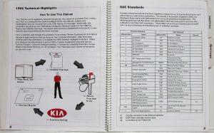 1996 Kia Technical Highlights