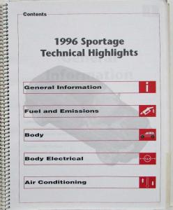 1996 Kia Technical Highlights