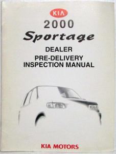 2000 Kia Sportage Dealer Pre-Delivery Inspection Manual