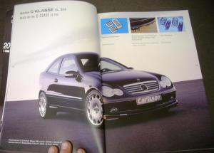 2005 2006 Carlsson Programm Sales Brochure Mercedes Custom Cars German English