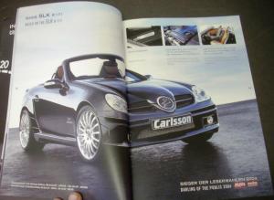 2005 2006 Carlsson Programm Sales Brochure Mercedes Custom Cars German English