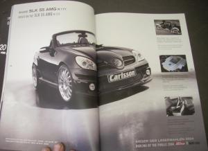 2005 2006 Carlsson Programm Sales Brochure Mercedes Custom Cars German English