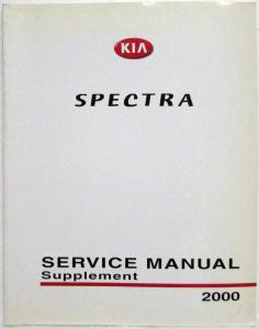 2000 Kia Spectra Service Manual Supplement