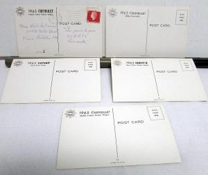 1965 Chevrolet Post Cards Chevelle Convertible Corvair Chevy II Wagons